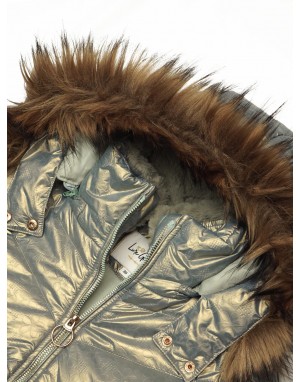 Girls Jacket Quilted Ocean Green